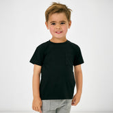 Black Short Sleeve Relaxed Pocket Tee