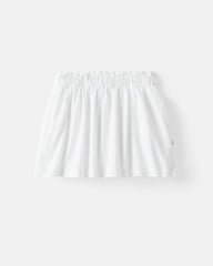 Bright White Denim Skort
