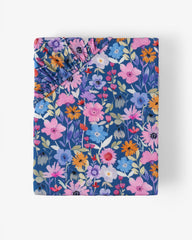 Dusk Blooms Fitted Crib Sheet