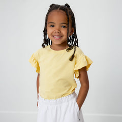 Lemon Twist Flutter Tee