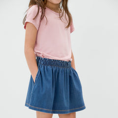 Midwash Blue Denim Skort