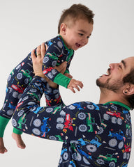 Monster Truck Madness Men's Long Sleeve Pajama Top
