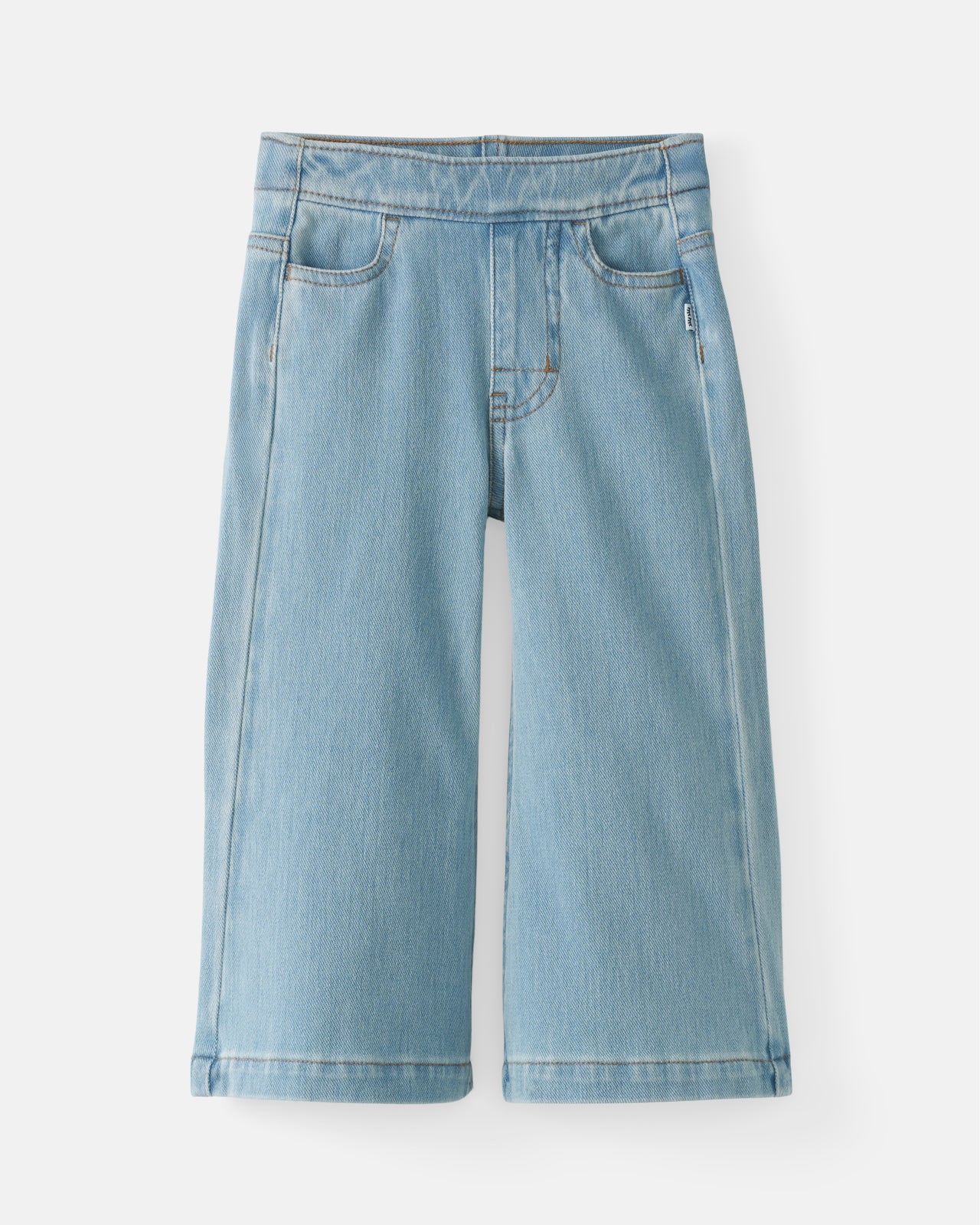 Light Blue Wide Leg Denim Pants