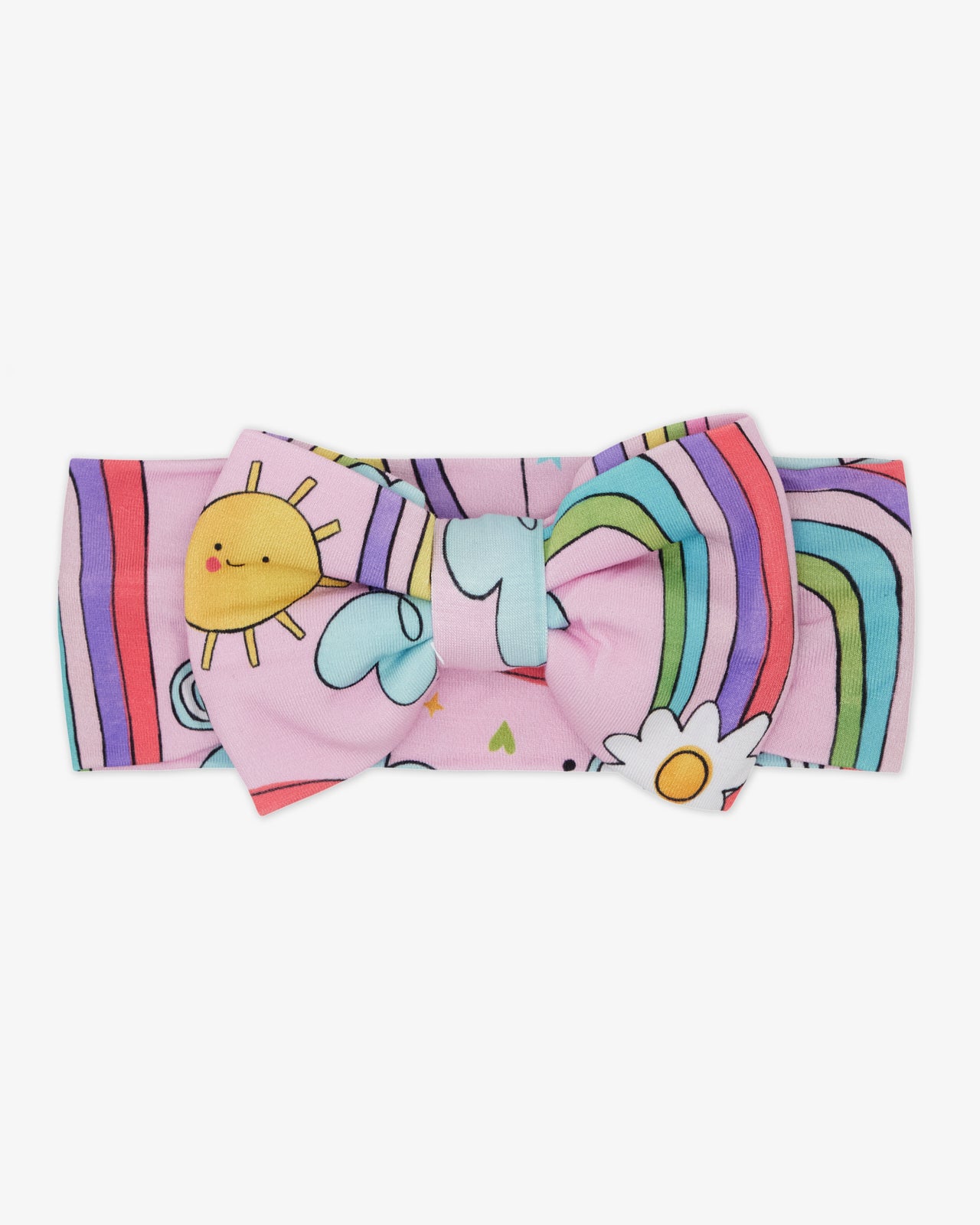 Disco Rainbows Luxe Bow Headband