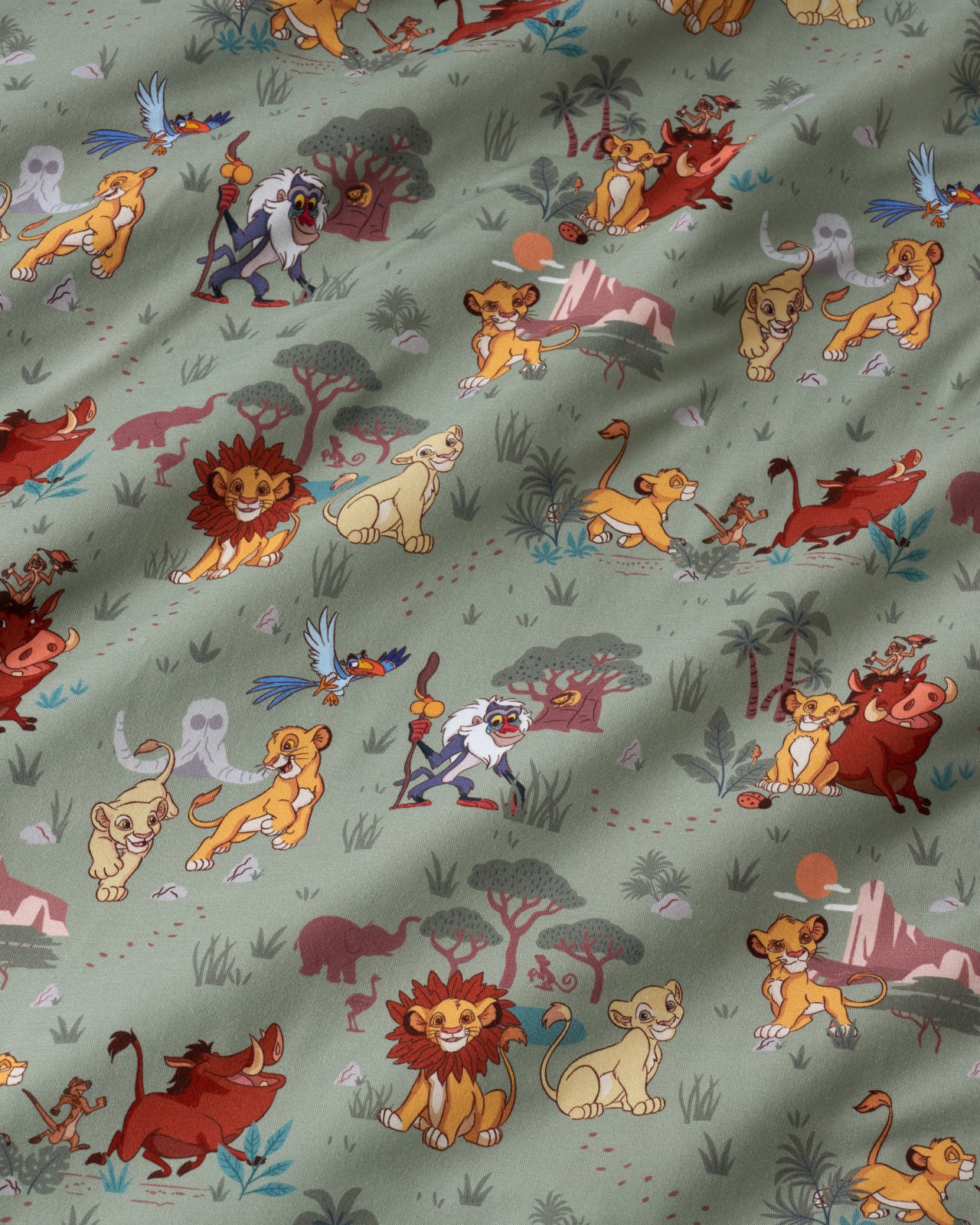 Disney Simba's Safari Twin Sheet Set