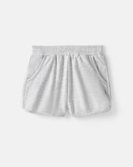 Light Heather Gray Dolphin Shorts