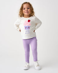 Lilac Haze Ribbed Legging