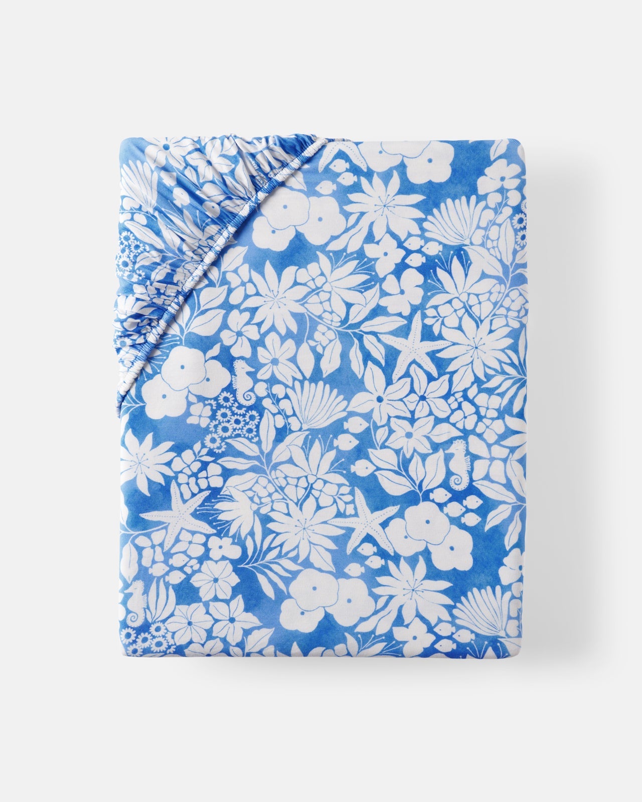 Azure Garden Fitted Crib Sheet
