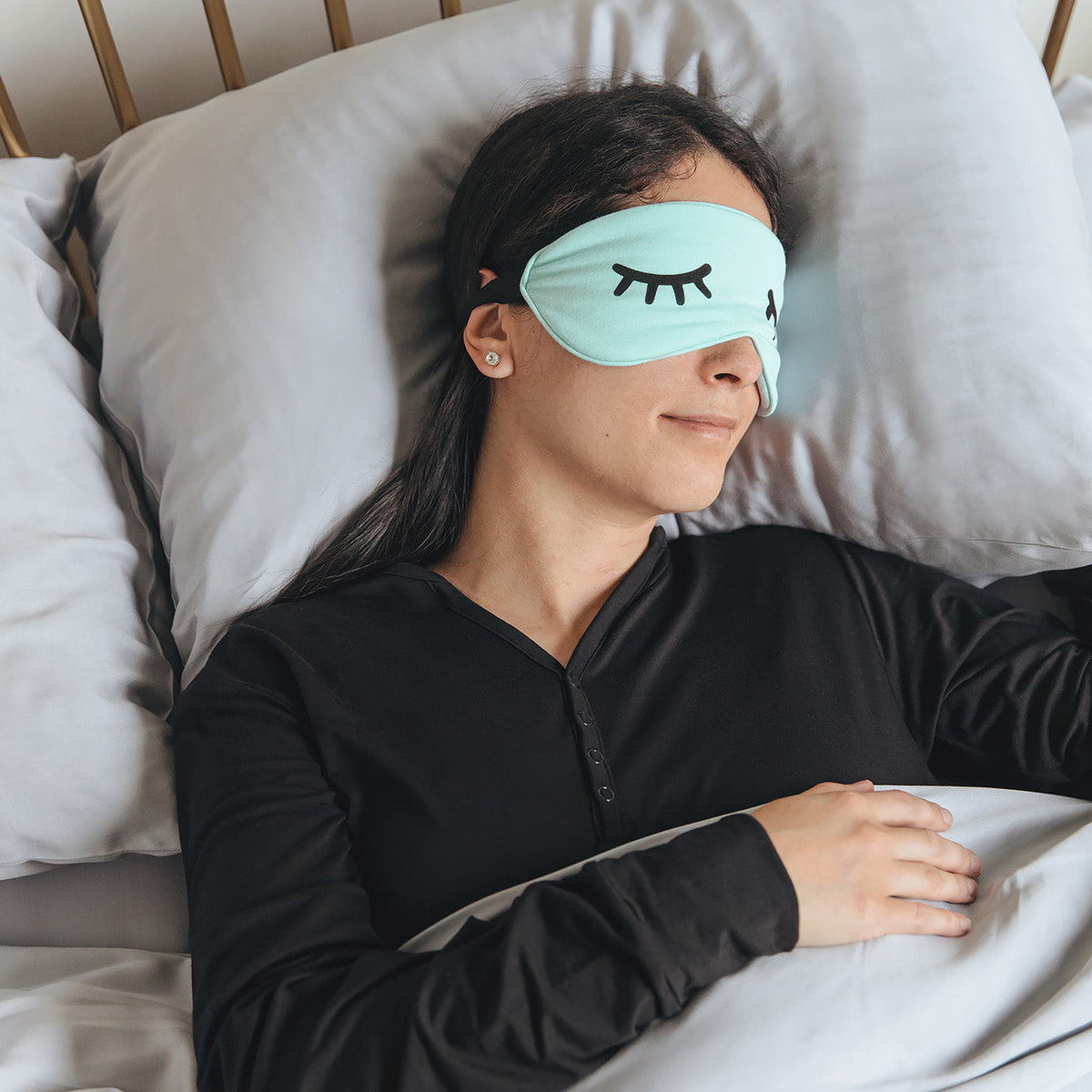 Adult Aquamarine Bamboo Sleep Mask